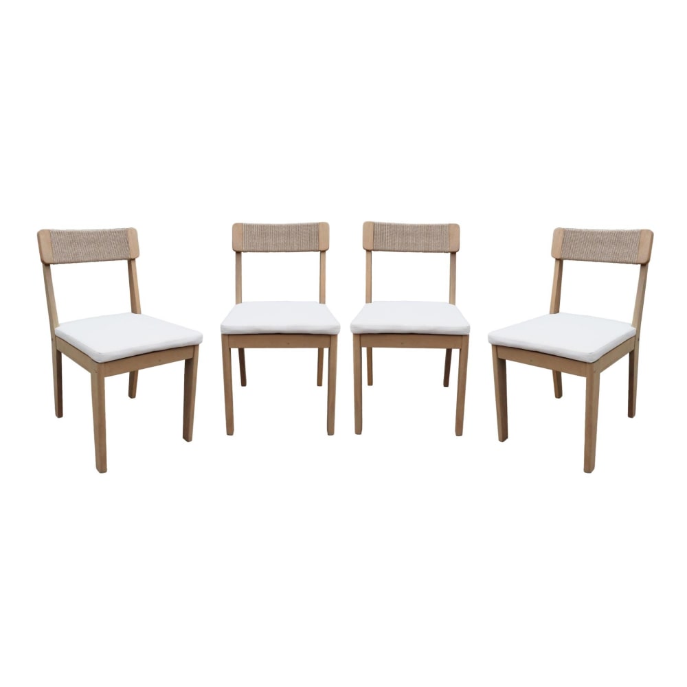 Lot 4 chaises jardin