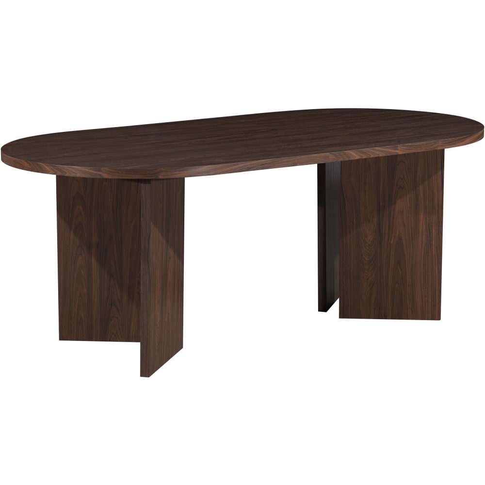 Table à manger en effet noyer 10 personnes L200