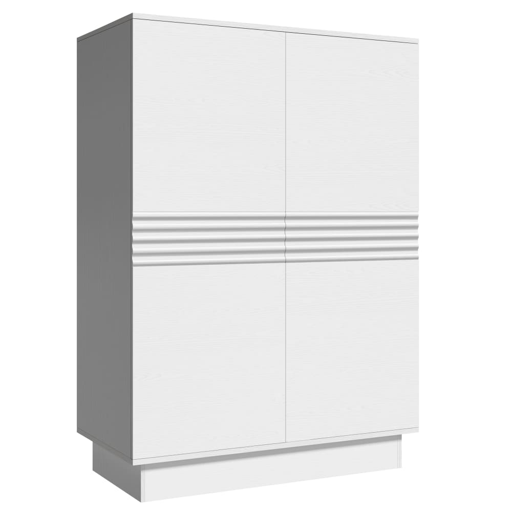 Armoire avec 2 portes en blanc