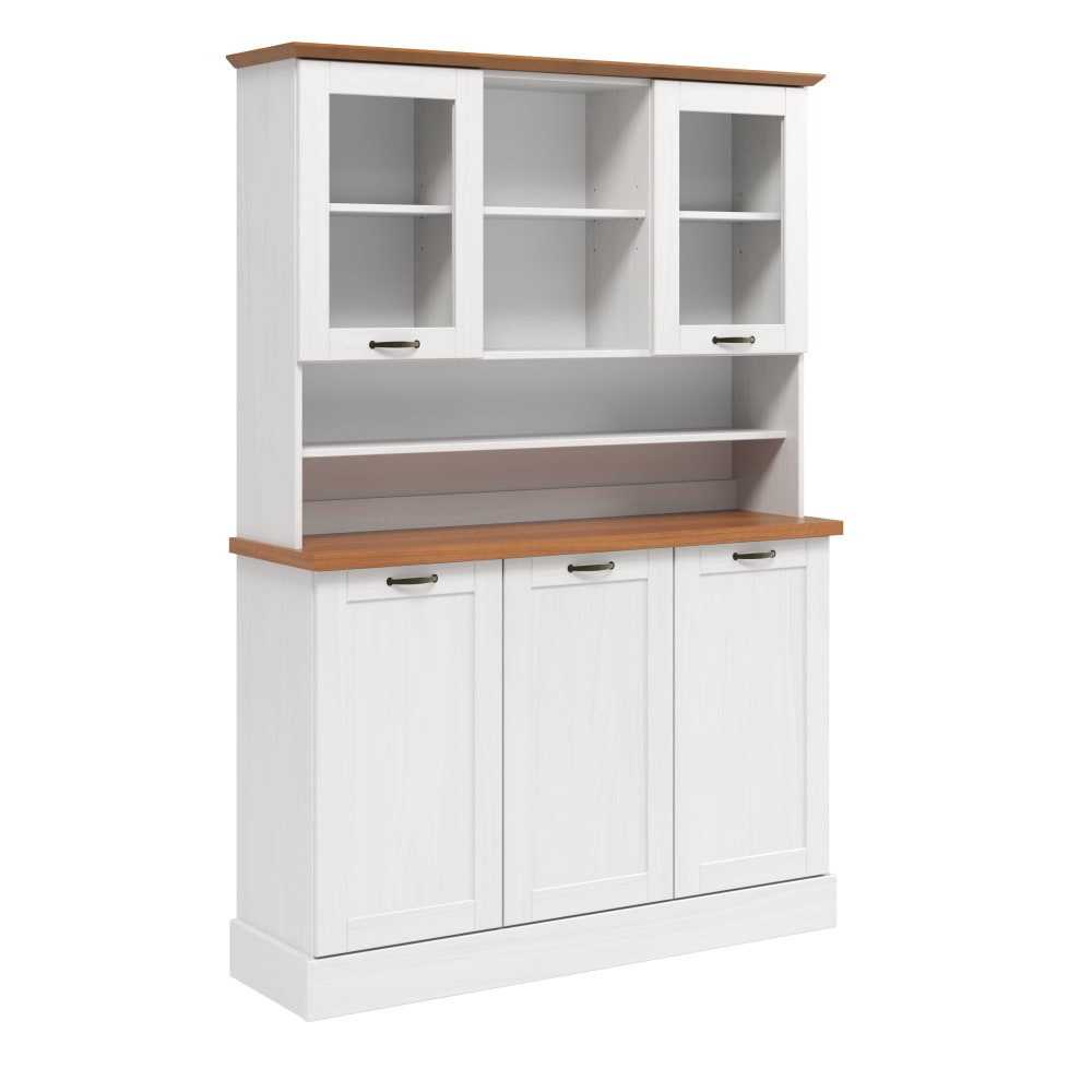 Armoire de cuisine avec 5 portes en pin blanc