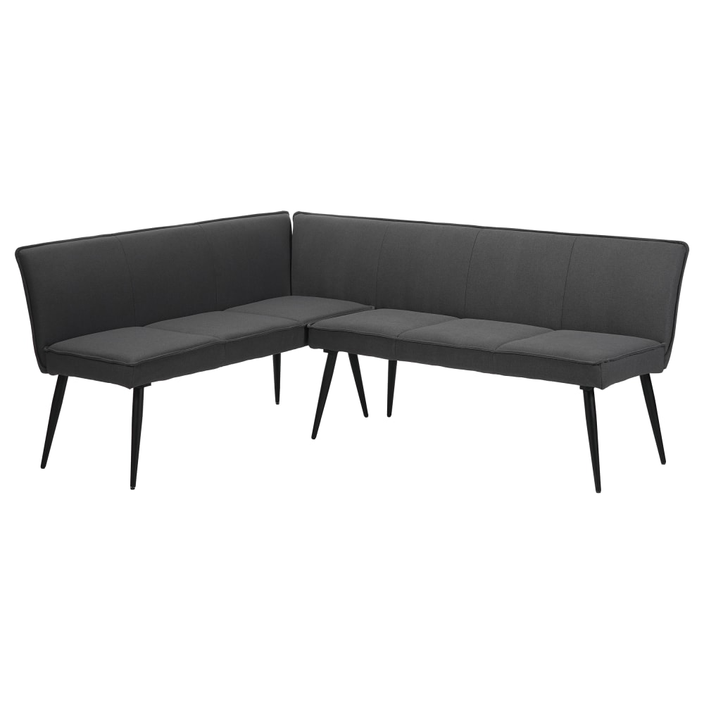 banc d'angle en tissu - pieds
