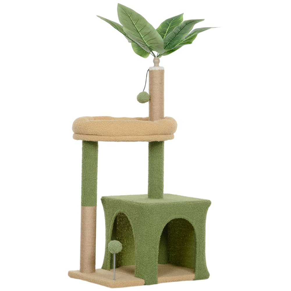 Arbre à chat panneau de particules vert