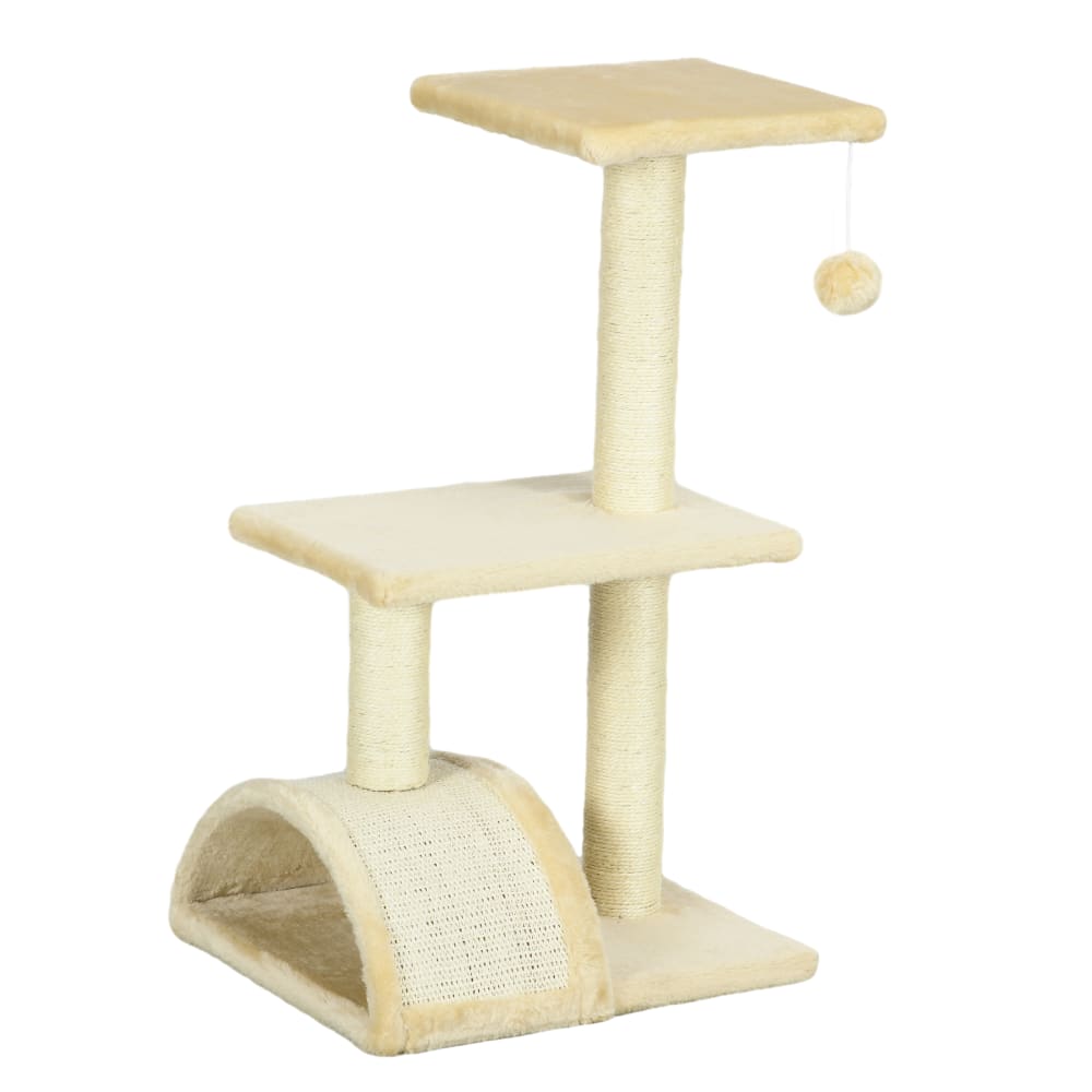 Arbre à chat panneaux de particule crème