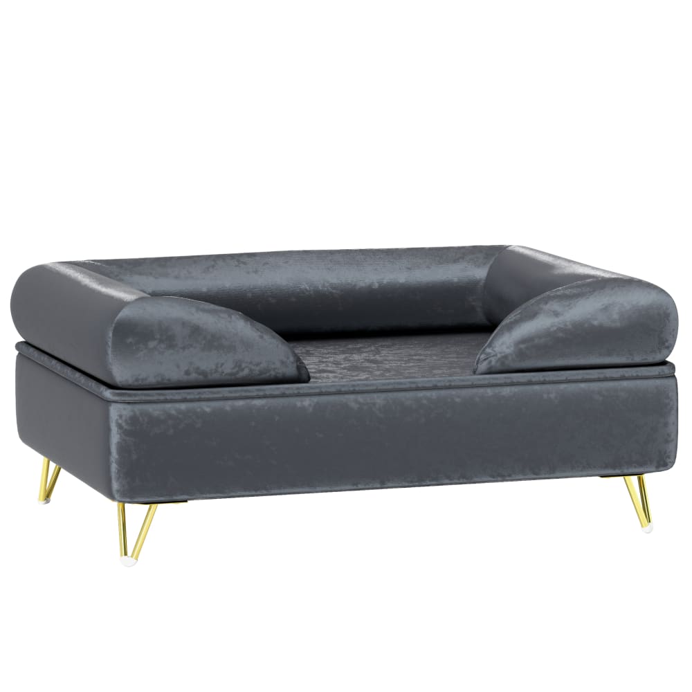 Canapé pour animaux Velours néerlandais Gris