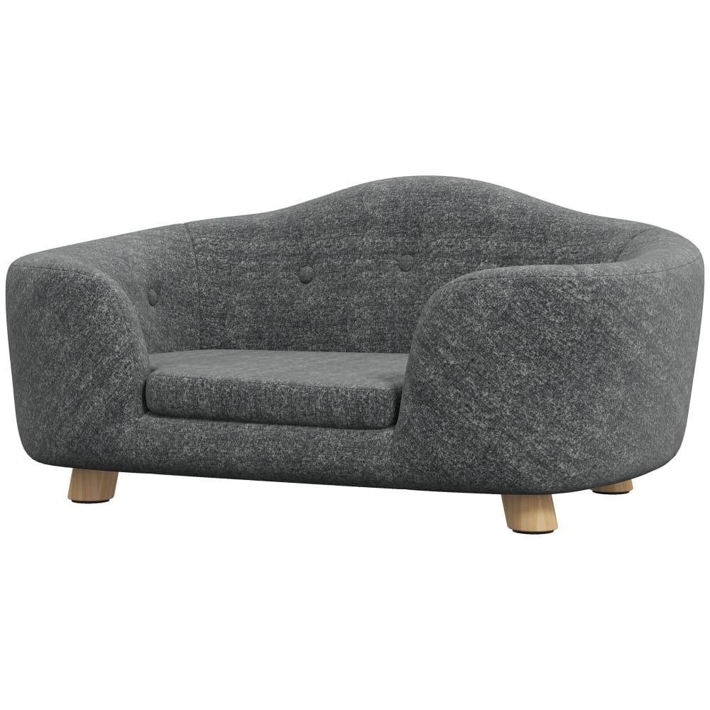 Canapé chien Peluche courte Gris