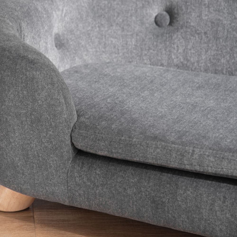 Canapé chien Peluche courte Gris