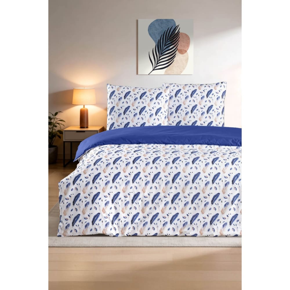 Parure housse de couette et taies d'oreiller 240x220 cm coton imprimé