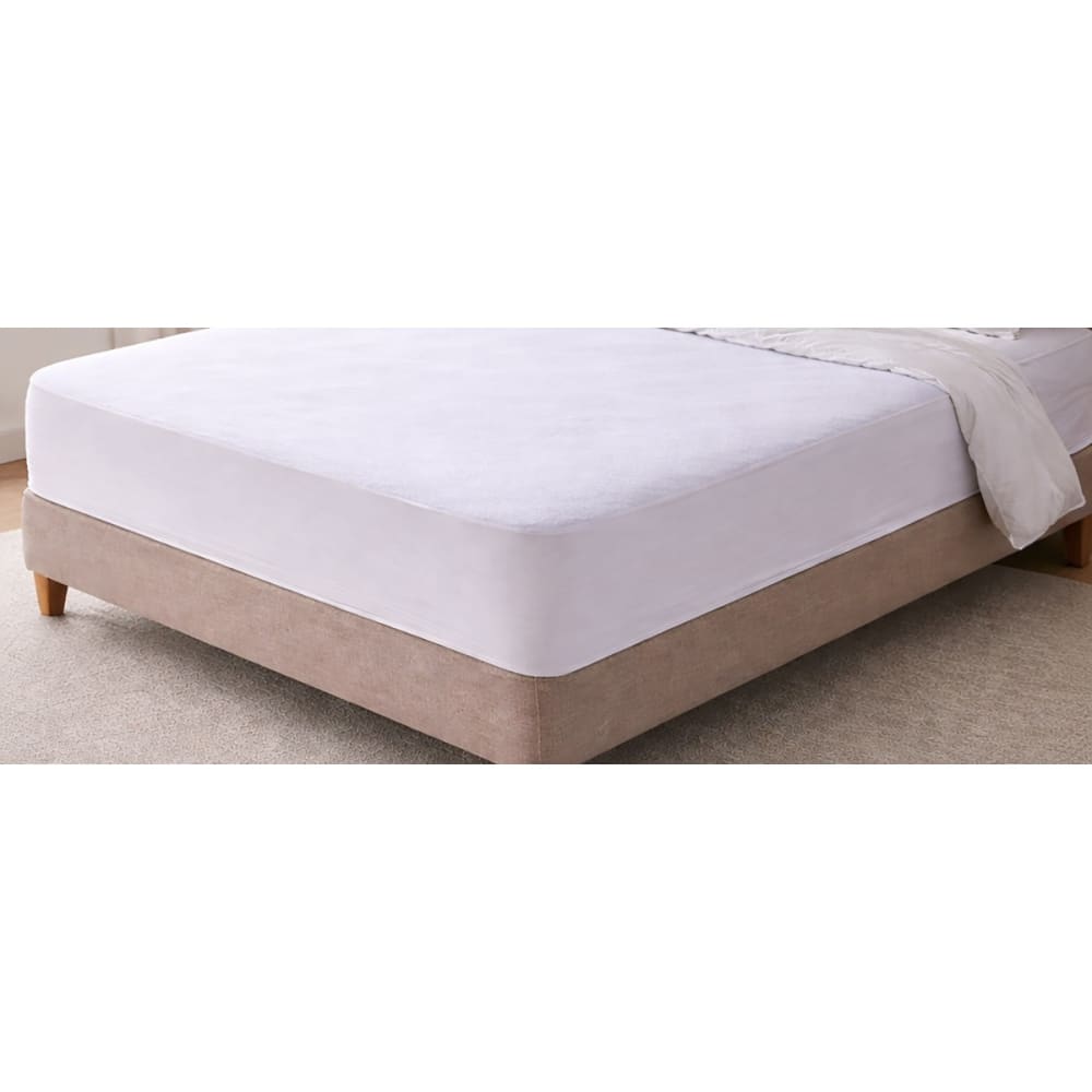 Lot de 2 Protège matelas 160 x 200 cm , en coton, imperméable, - Maisons du Monde