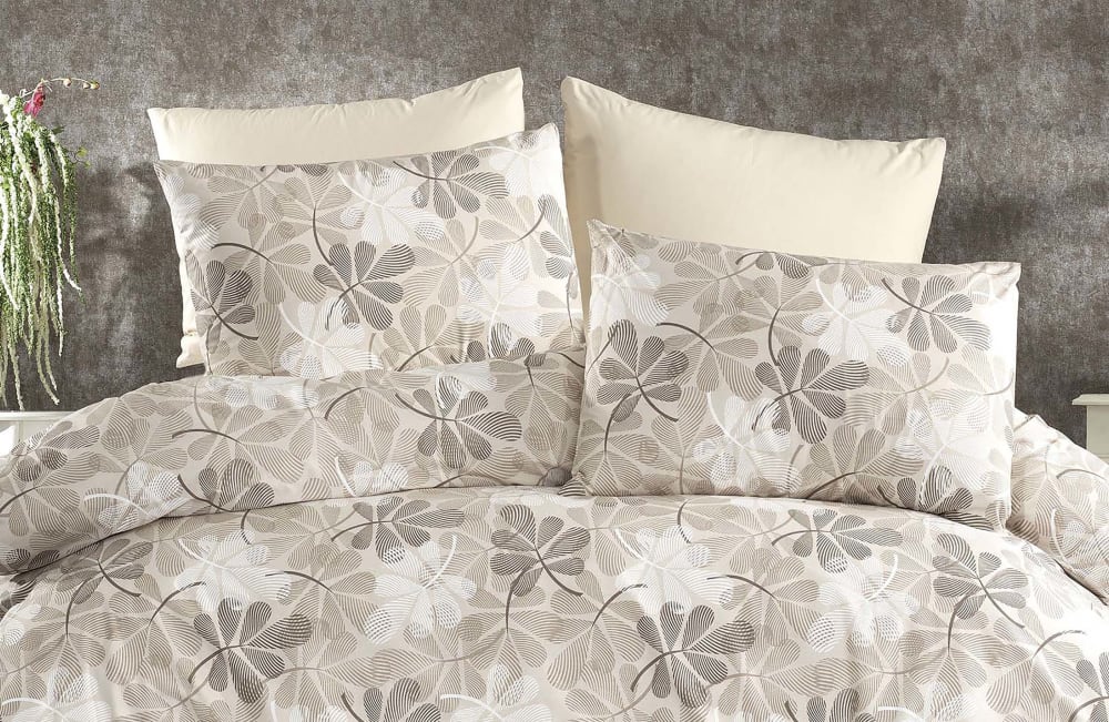 Parure housse de couette et taie d'oreiller 140x200 cm coton imprimé - Maisons du Monde