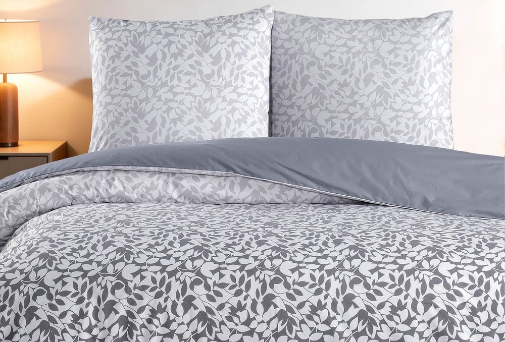 Parure housse de couette et taie d'oreiller 140x200 cm coton imprimé - Maisons du Monde