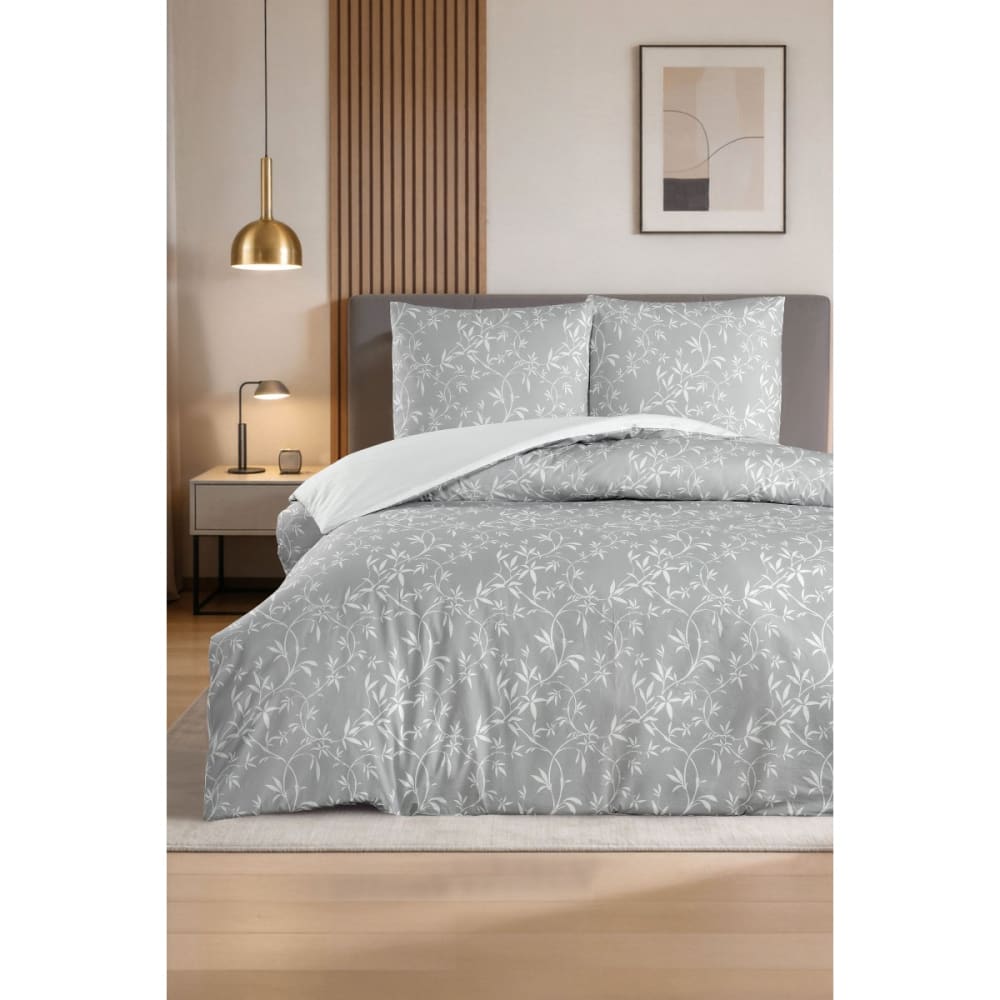 Parure housse de couette et taie d'oreiller 140x200 cm coton imprimé