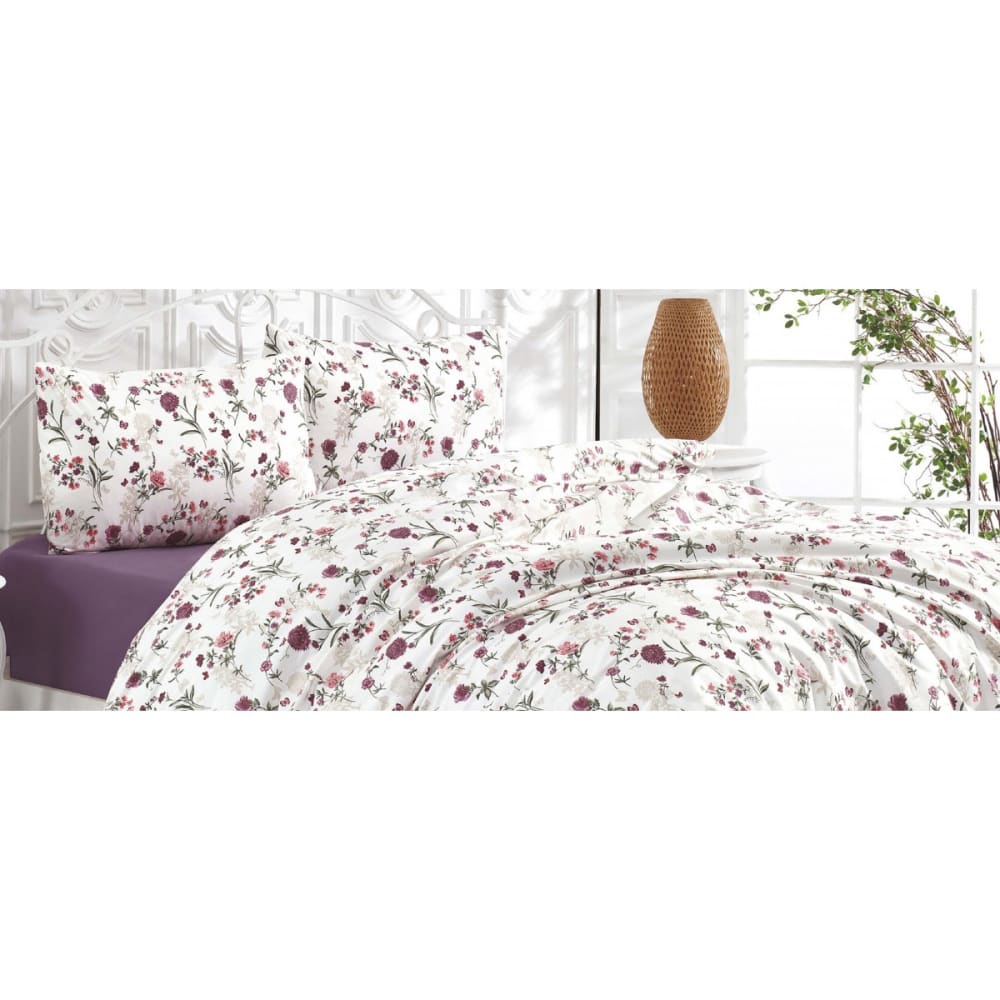Parure housse de couette et taie d'oreiller 140x200 cm coton imprimé - Maisons du Monde