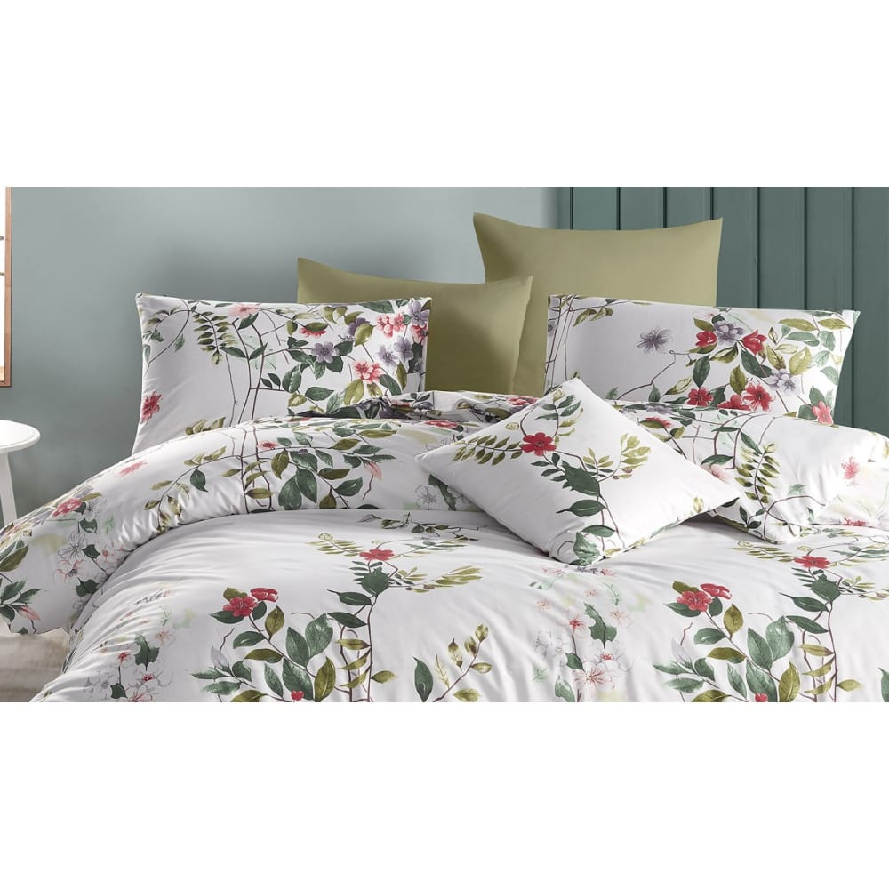 Parure housse de couette et taies d'oreiller 200x200 cm coton imprimé - Maisons du Monde