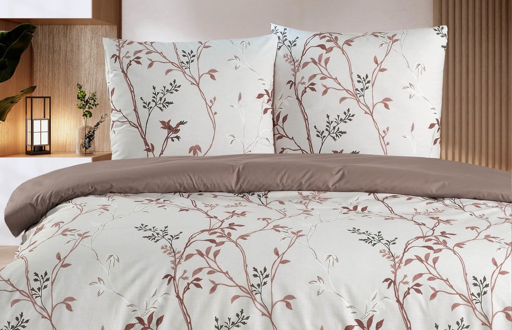 Parure housse de couette et taies d'oreiller 200x200 cm coton imprimé - Maisons du Monde