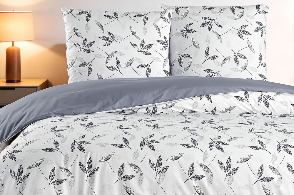 Parure housse de couette et taies d'oreiller 240x220 cm coton imprimé - Maisons du Monde