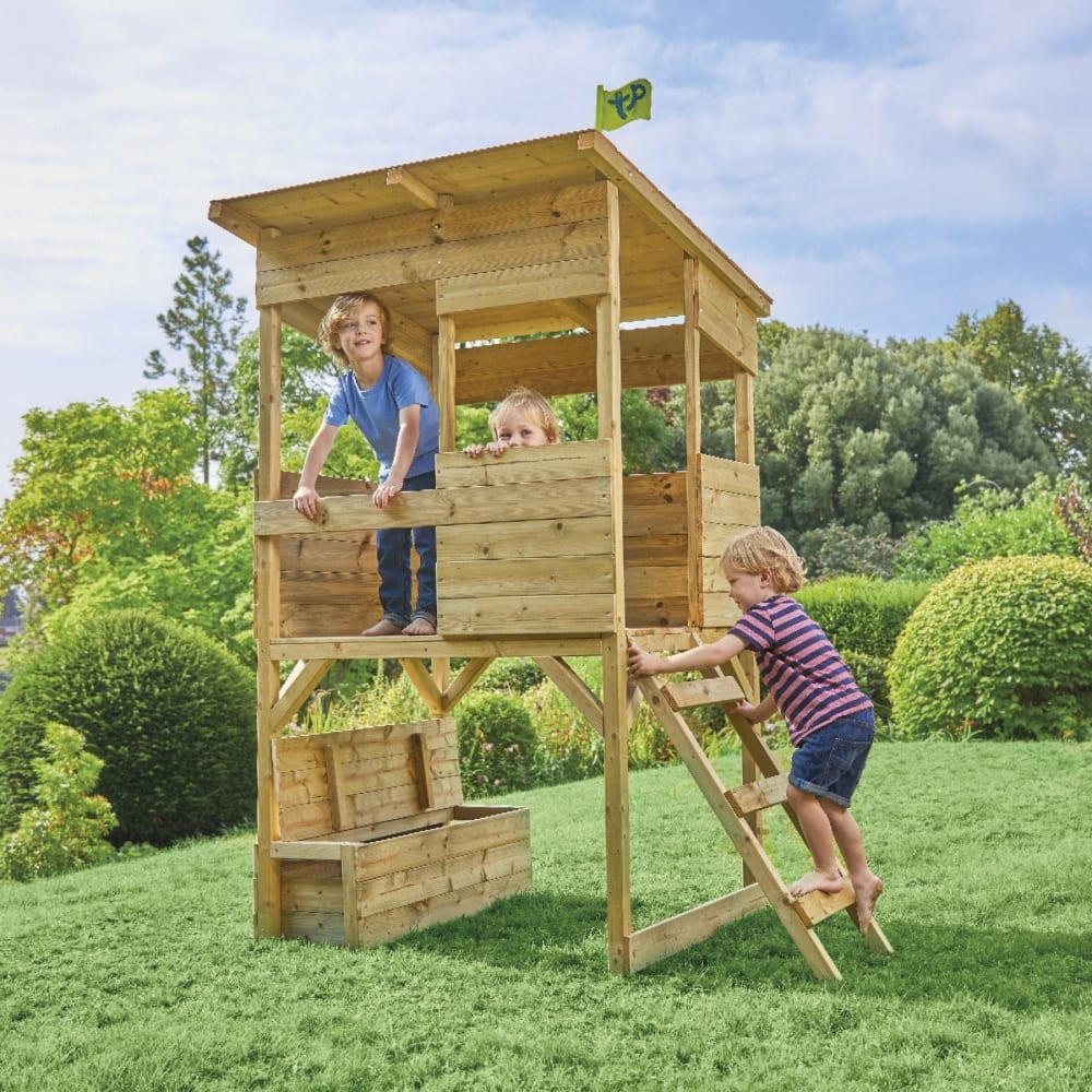 TP Toys Spielhaus auf Stelzen Holz FSC Braun Braun Holz