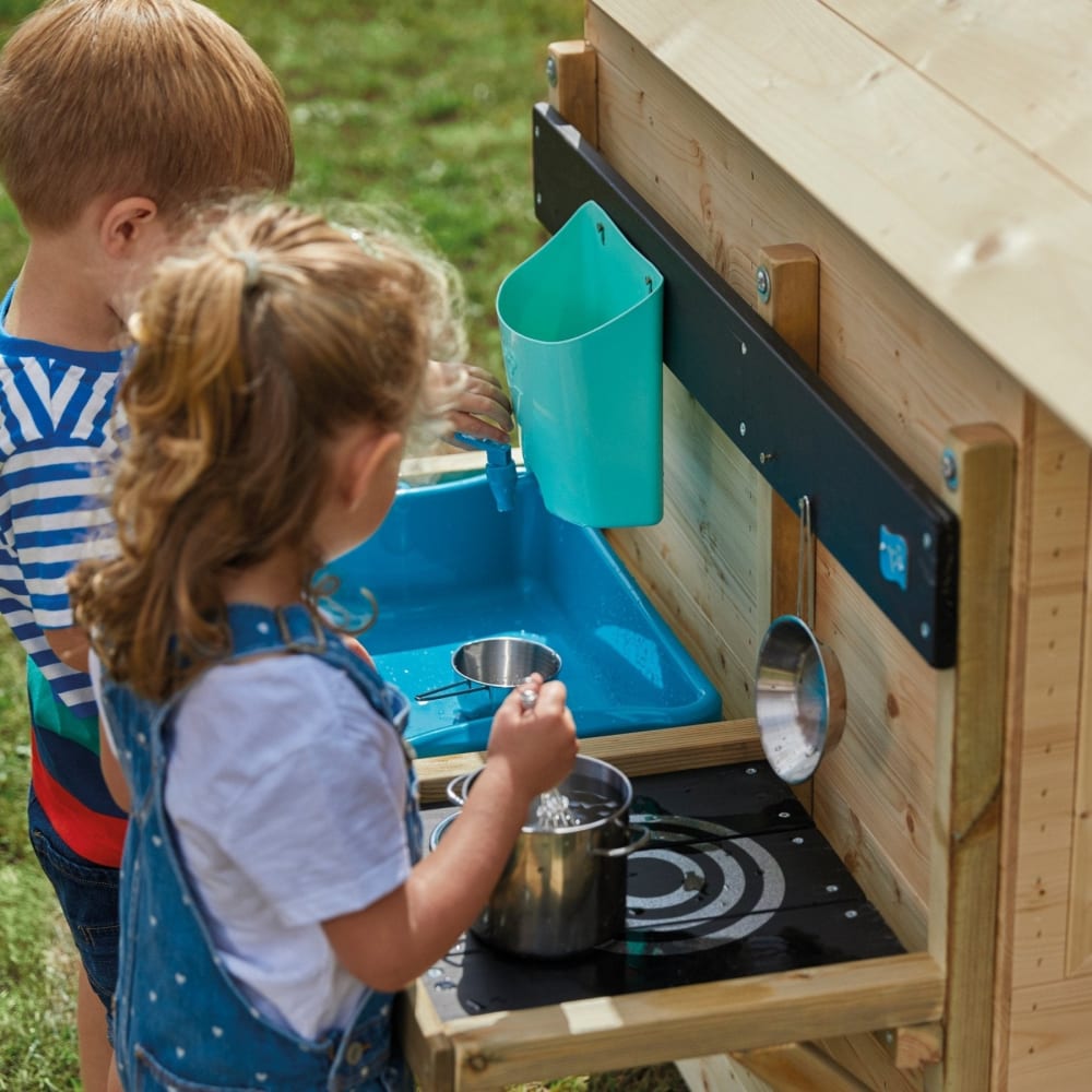 Cuisine d'extérieur pour enfant en bois marron FSC®