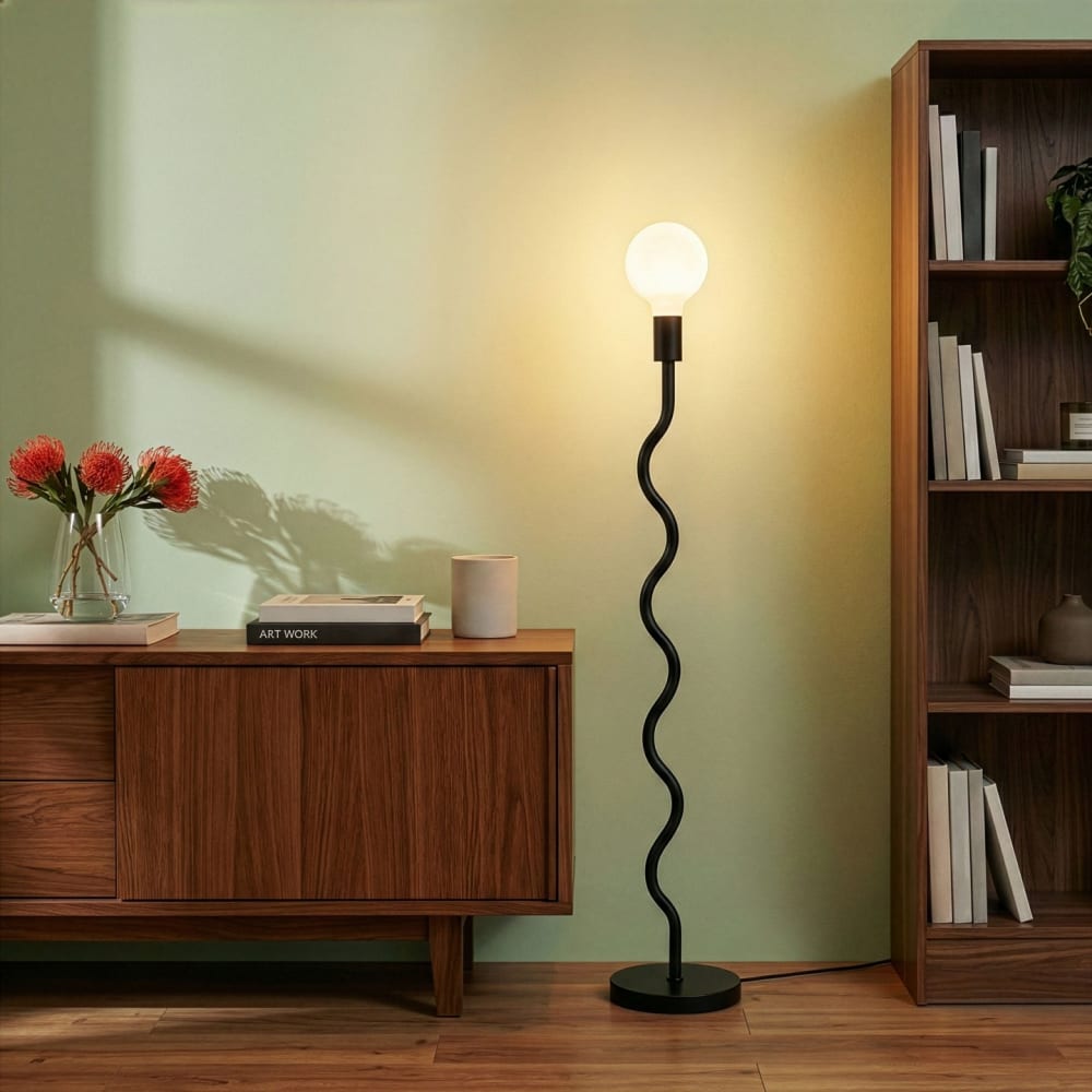 Wama Stehlampe aus schwarzem Metall - Maisons Du Monde