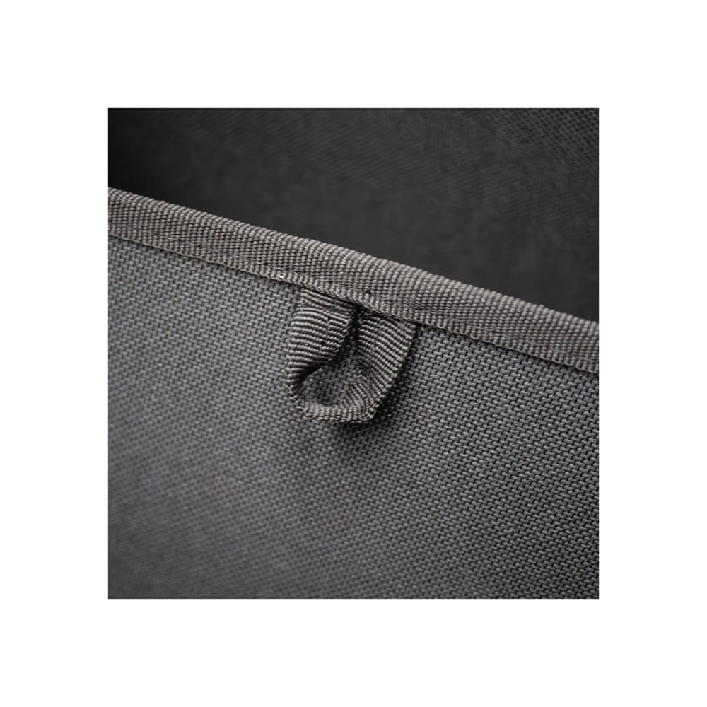 Lot 2 paniers de rangement en tissu noir 28 x 50 x 28 cm — vue 4