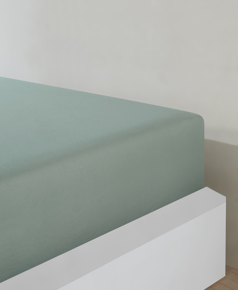 Spannbettlaken 160x200 cm Baumwolle jersey - Maisons Du Monde