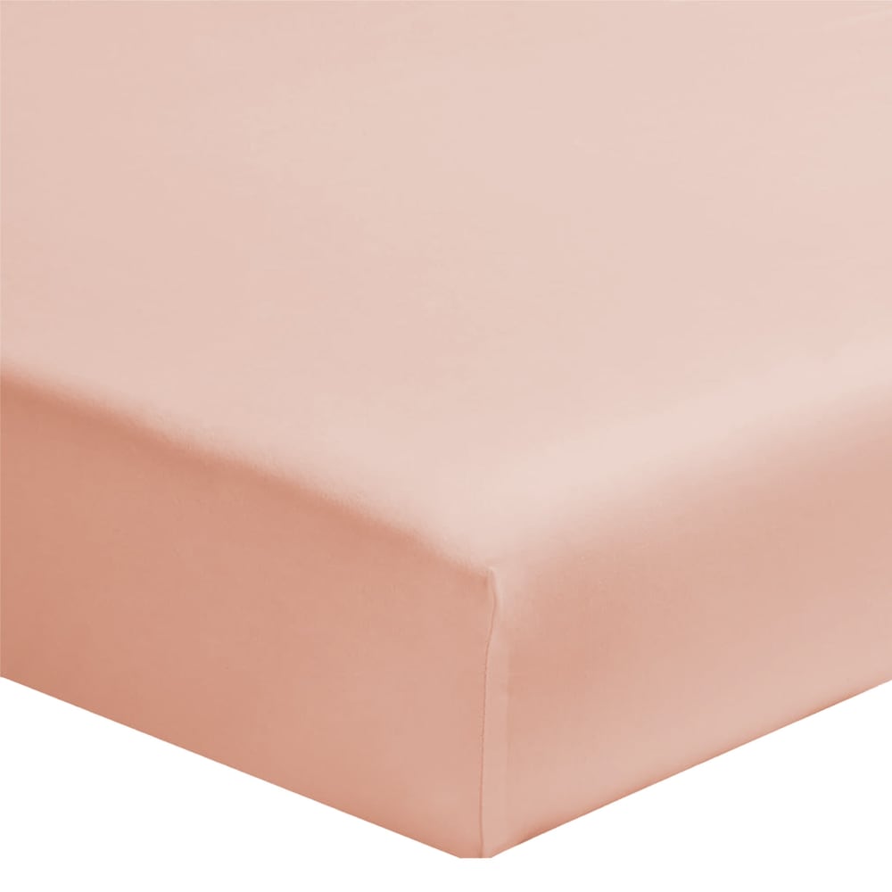 Draps Housse 140x190cm - Peach Blush - Percale de Coton