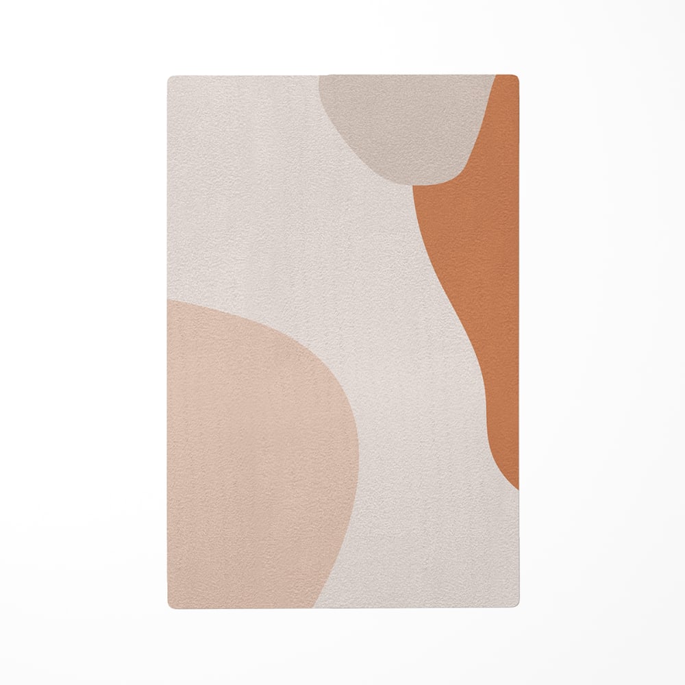 Tapis de jeu enfant abstrait marron 118x180cm