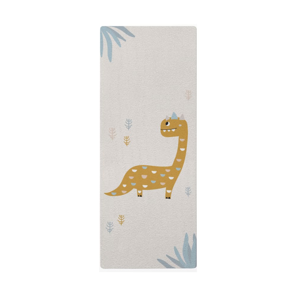 Tapis de yoga enfant dinosaures 1 bleu 60x160cm