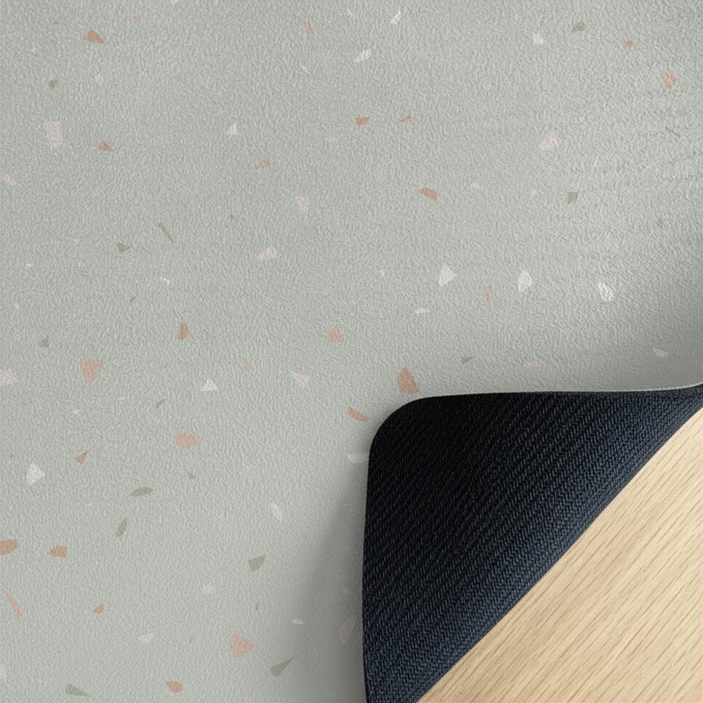 Yogamatte für Kinder Kieselsteinchen Grün 62x160cm - Maisons Du