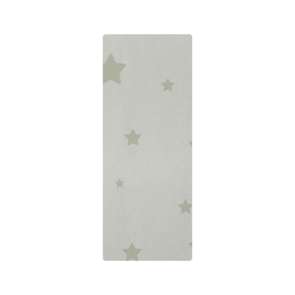 Tapis de yoga enfant étoiles vert 60x160cm