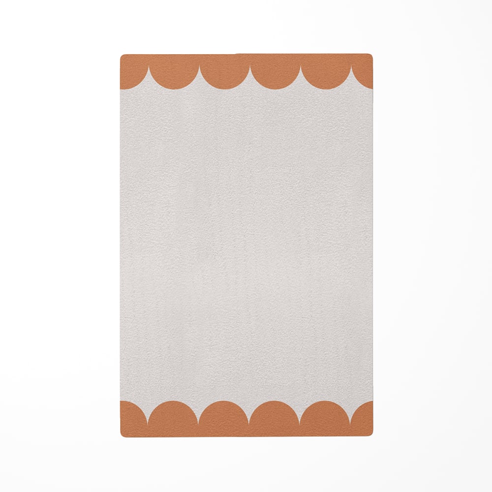 Tapis de jeu enfant coquille marron 118x180cm