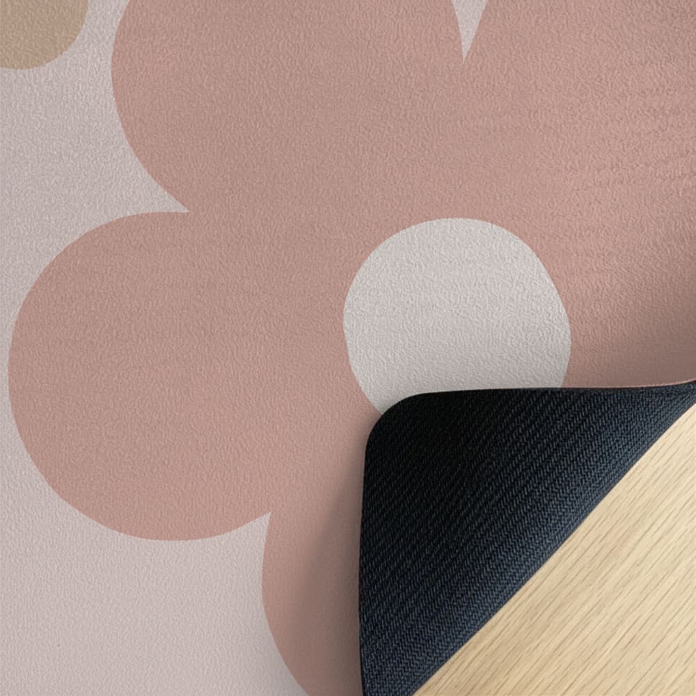 Yogamatte für Kinder Gänseblümchen rosa 62x160cm - Maisons Du