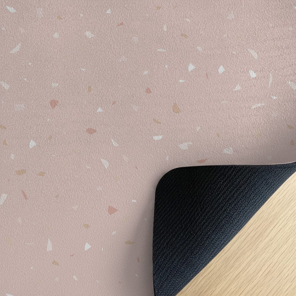 Yogamatte für Kinder Kieselsteinchen rosa 62x160cm - Maisons Du