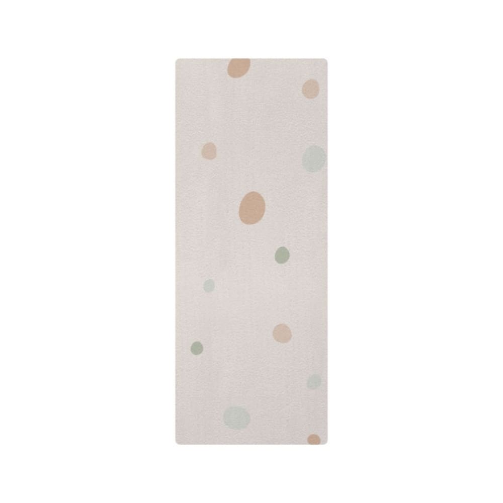 Tapis de yoga enfant pois vert 60x160cm