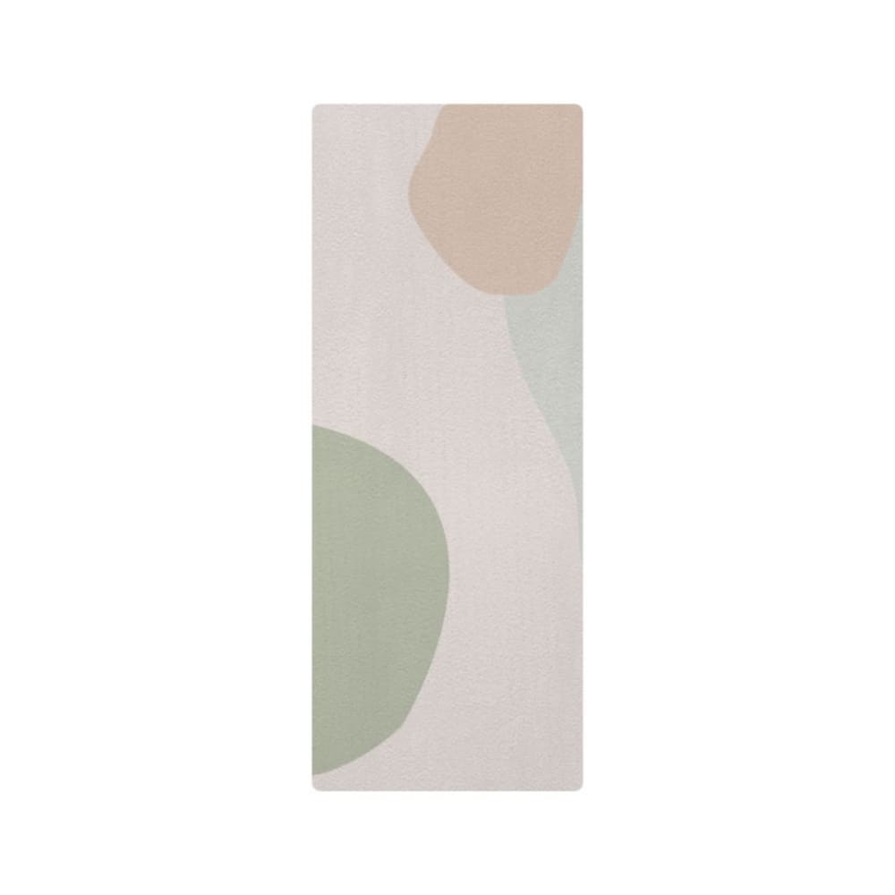 Tapis de yoga enfant abstrait vert 60x160cm