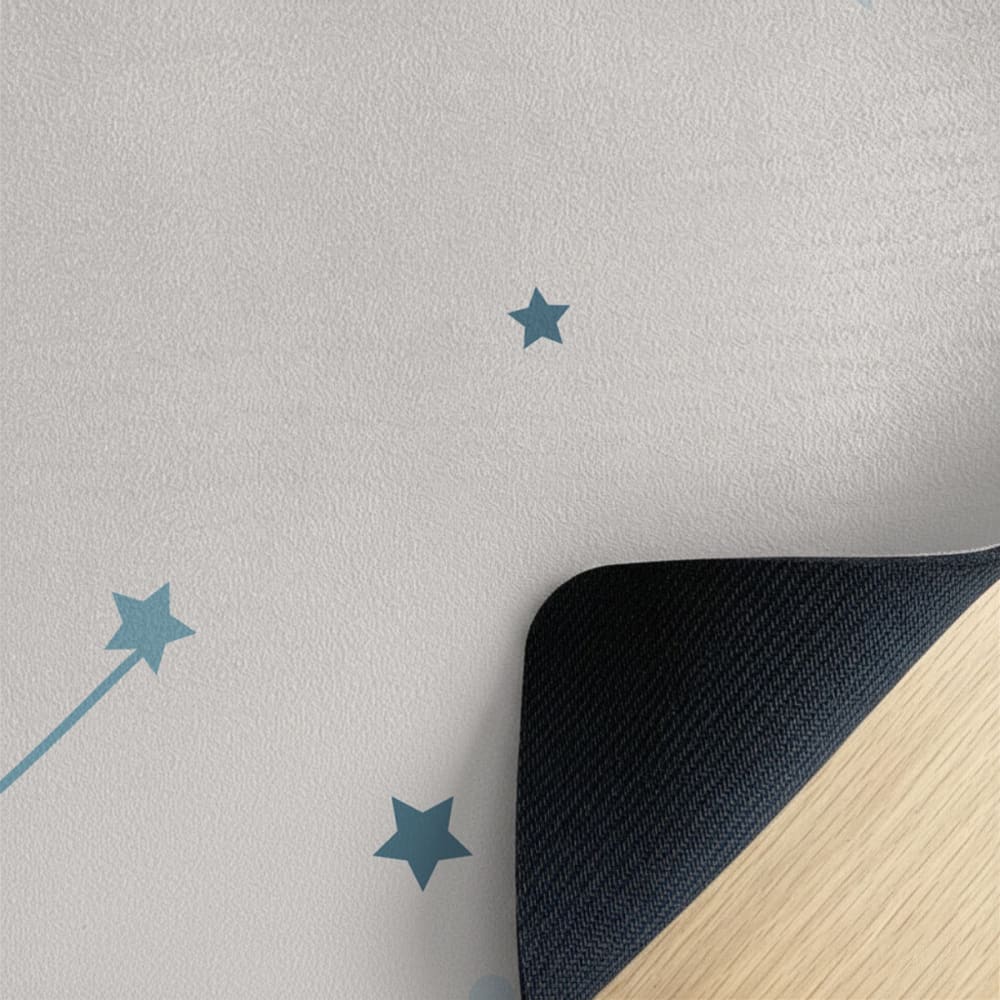 Yogamatte für Kinder Weltraum Planet himmelblau 62x160cm -