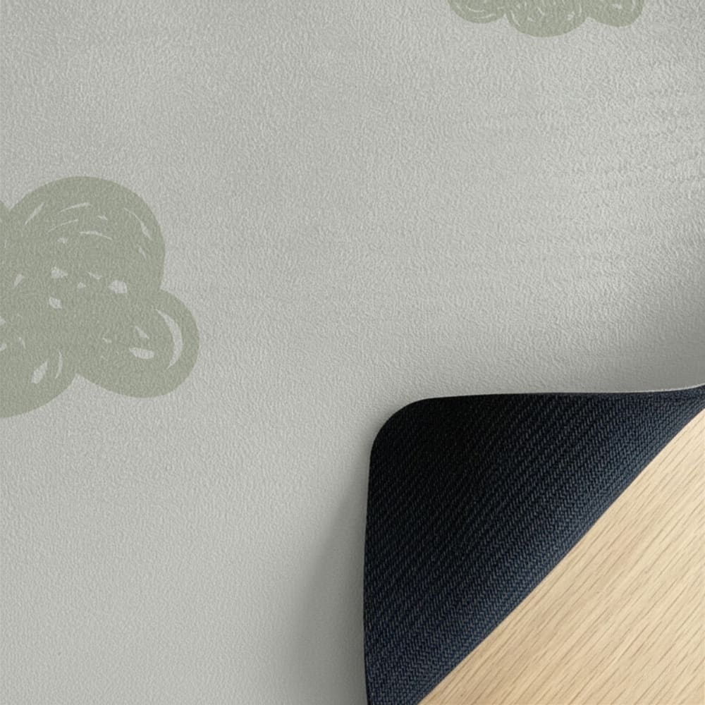 Yogamatte für Kinder Wolken Grün 62x160cm - Maisons Du Monde