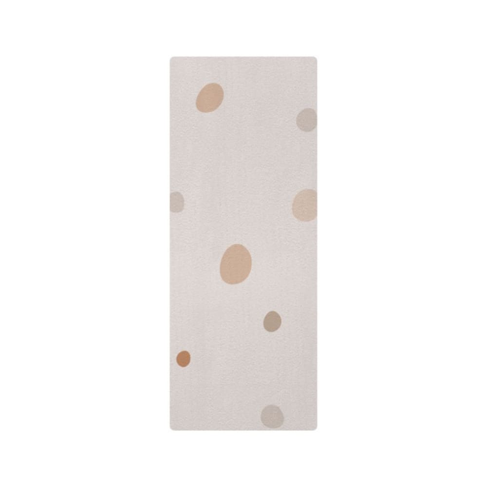 Tapis de yoga enfant pois beige 60x160cm