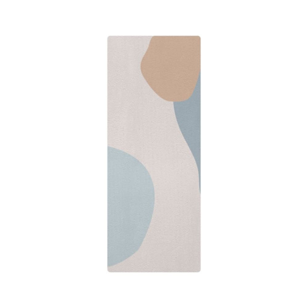 Tapis de yoga enfant abstrait bleu 60x160cm