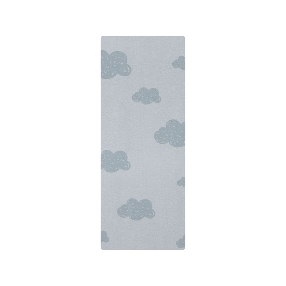 Tapis de yoga enfant nuages bleu 60x160cm