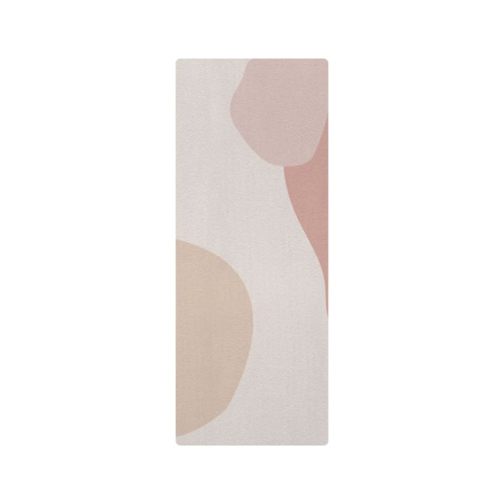 Tapis de yoga enfant abstrait rose 60x160cm
