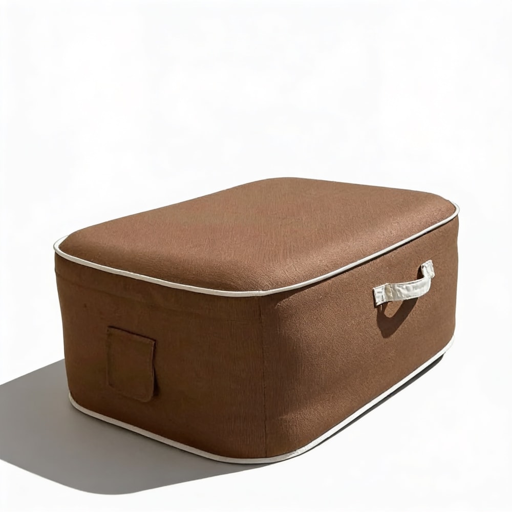 Pouf gonflable numa en - chocolat