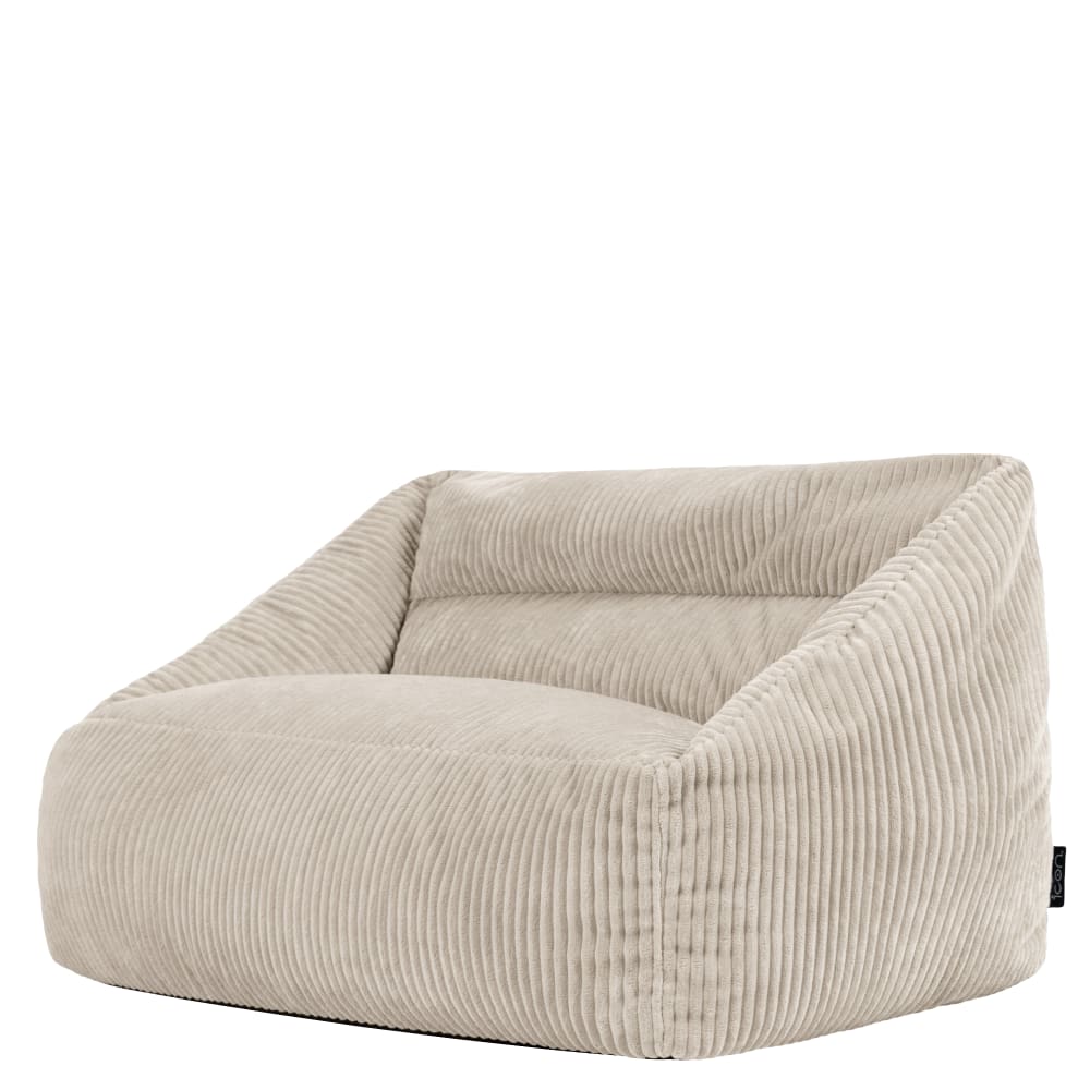 Kinder Sitzsack-Sofa aus Cord, Beige - Maisons Du Monde