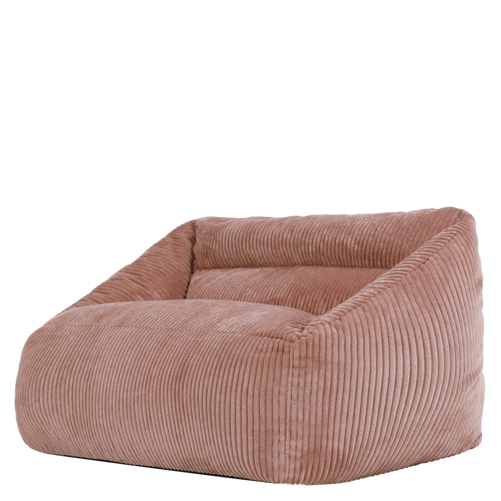 Kinder Sitzsack-Sofa aus Cord, Rosa - Maisons Du Monde