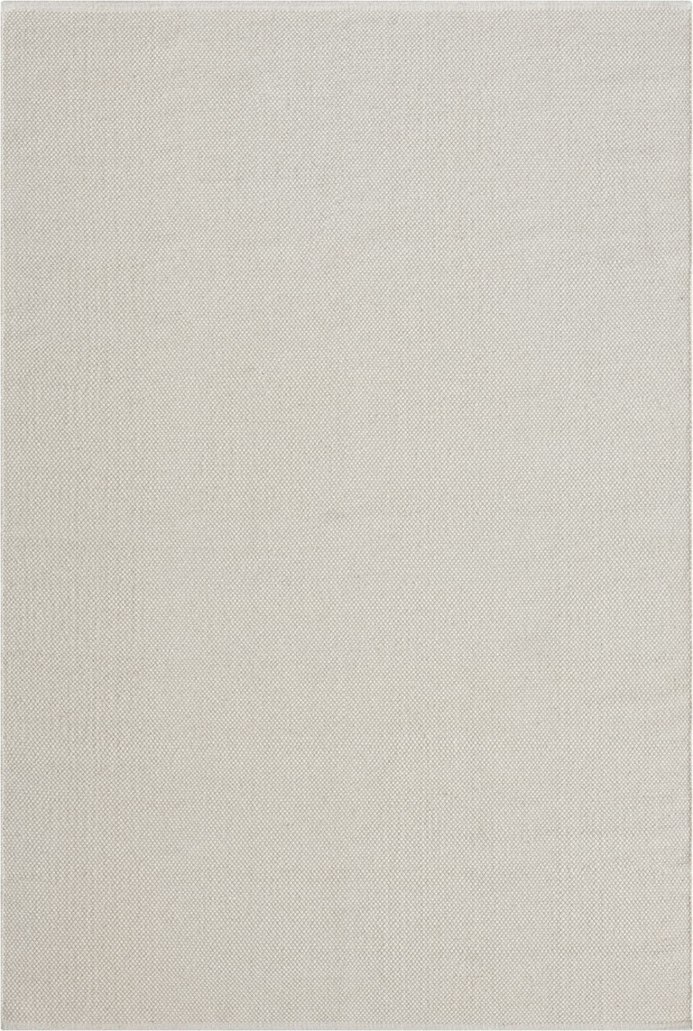 Tapis tissé main Laine Nature, crème, 200 x 290 cm