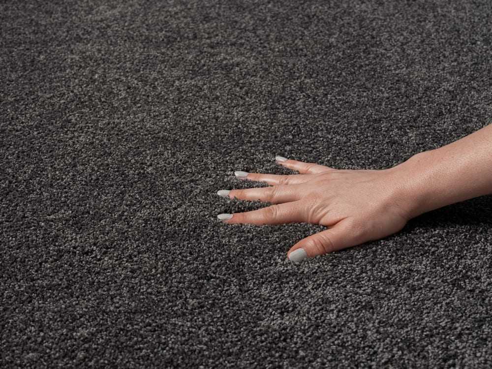 Tapis salon moderne moelleux, Anthracite, 160 cm ronde — vue 4