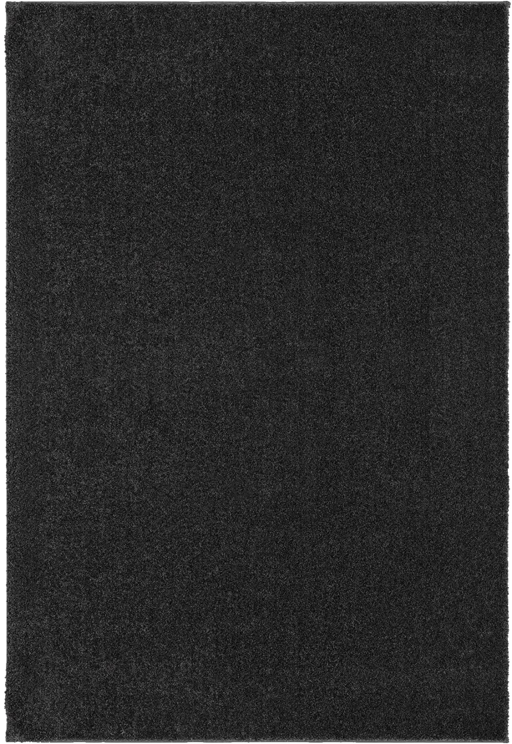Tapis salon moderne moelleux, Anthracite, 60 x 110 cm