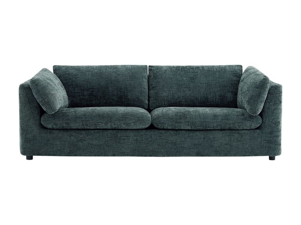 Canapé fixe  3 places vert