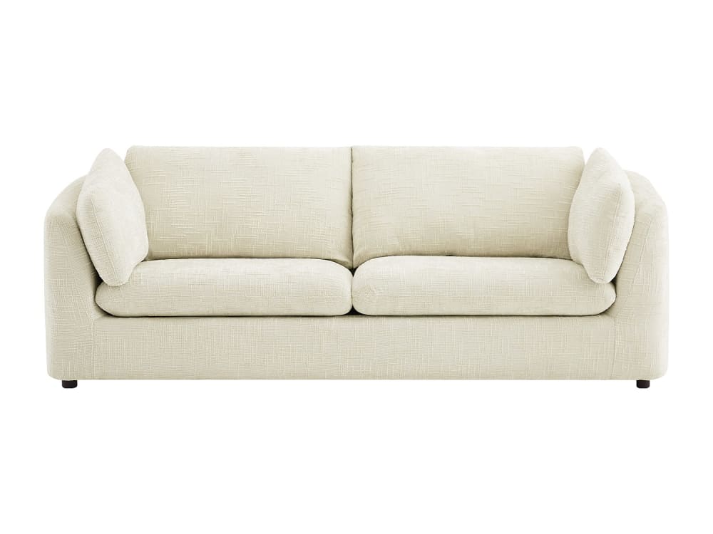 Canapé fixe  3 places beige