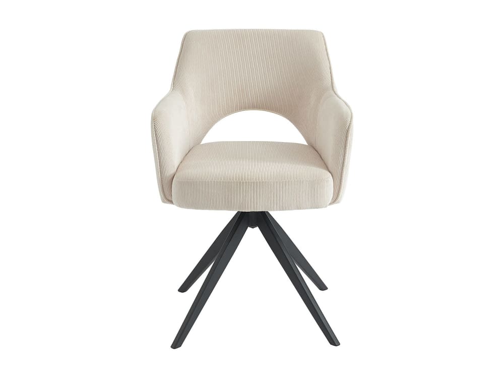chaise polyester crème