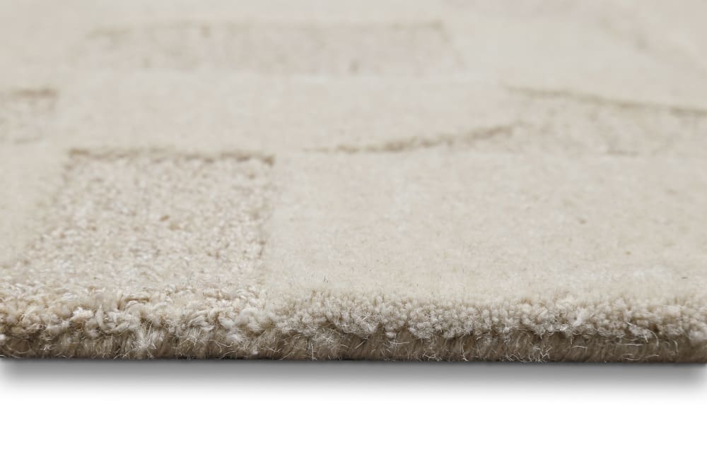 Tapis design tufté main beige 80x150 — vue 4